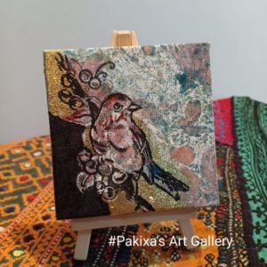 Bird on Mini Canvas