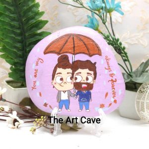 Couple pebble art