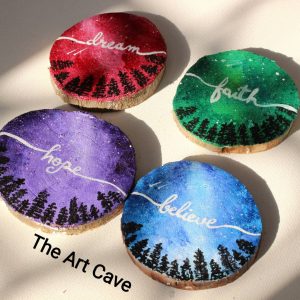 Wood Slice Fridge Magents
