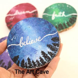 Wood Slice Fridge Magents