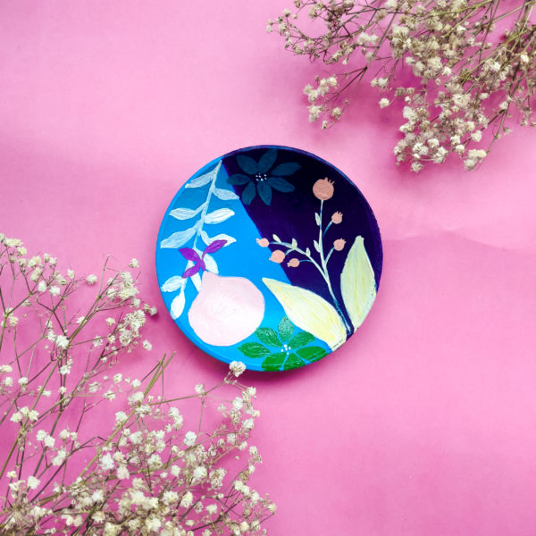 Set of Beautiful Hand-Painted Plates