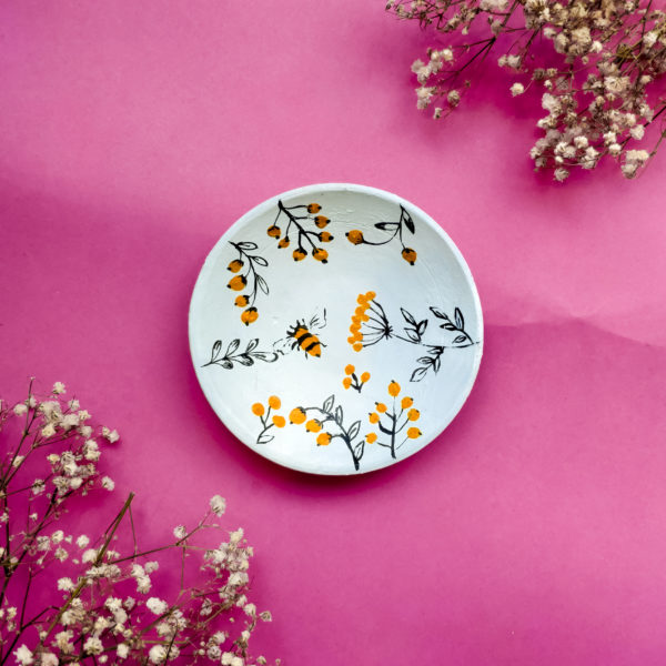 Set of Beautiful Hand-Painted Plates