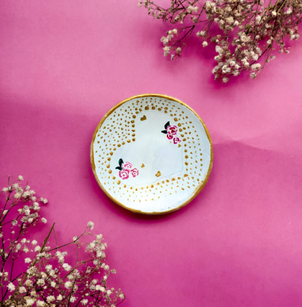 Set of Beautiful Hand-Painted Plates