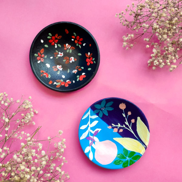Set of Beautiful Hand-Painted Plates
