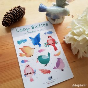 Cosy Birdies Stickers