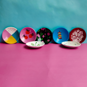 Set of Hand-painted Plates