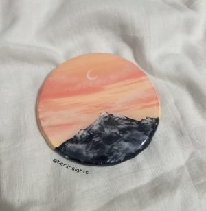 Round Magnet (Mountains)