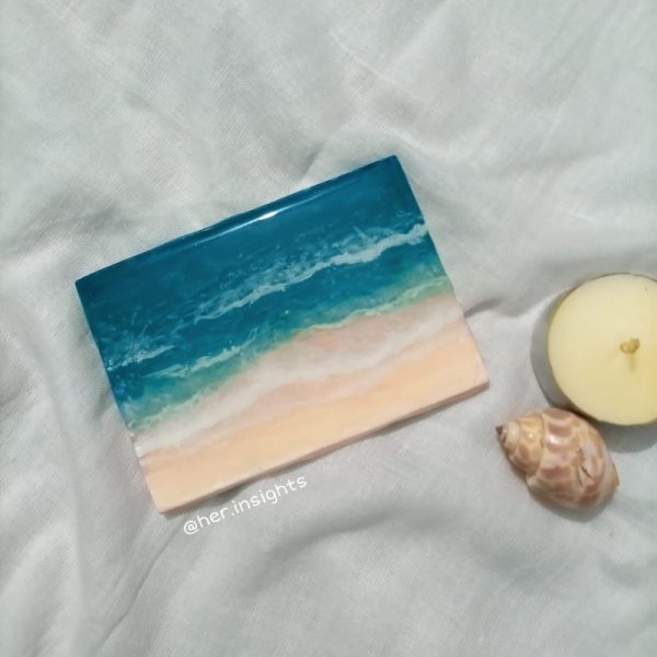 Resin Handcrafted Fridge Magnet of beach