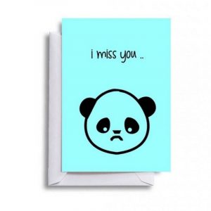 I Miss You - A5 Card