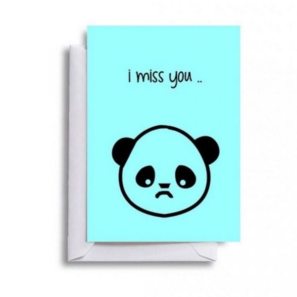 I Miss You - A5 Card