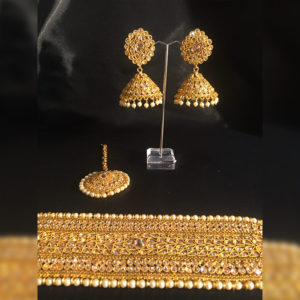 Gold-Plated Kundan Choker Set 1