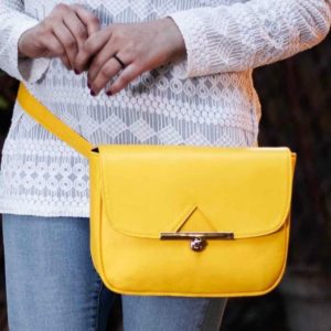 Yellow Baguette Belt Bag