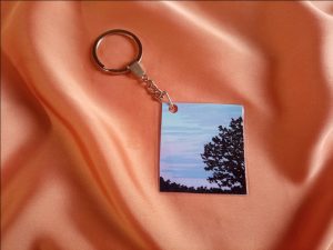 Mini Painted Keychain (Tree)