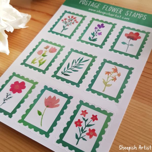 postage flower stamps 3