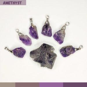 Amethyst Raw Crystal pendant