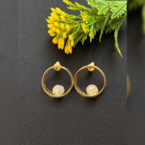 Hala Round Stud Earrings