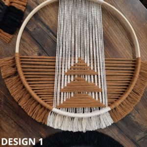 Oak Macrame-Hoops-Wall-decor