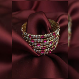 Paras Gold-plated Set of 6 Bangles