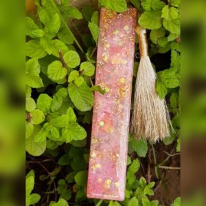 Pink flower petal bookmark