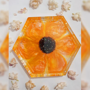 Resin Flower Coaster