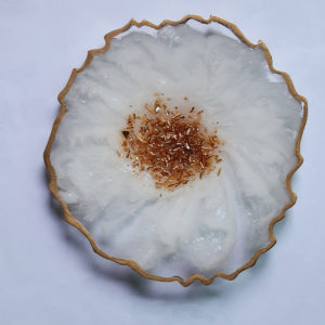 Resin Coaster - Crystal White