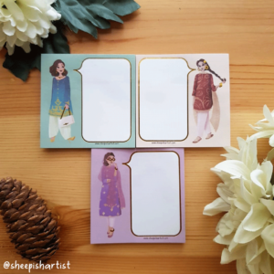 Desi Fashionistas Sticky Pads - Set of 3