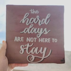 Customizable English calligraphy quote canvas