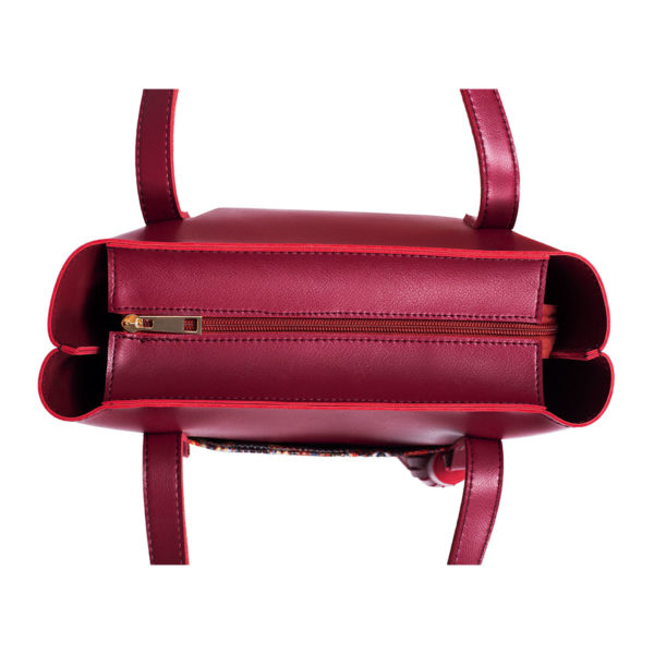 MEHROON TURKISH COLORBLOCK TOTE BAG