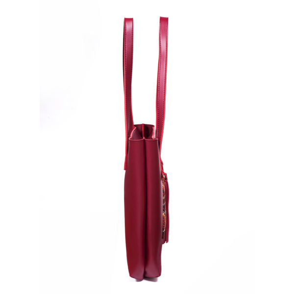 MEHROON TURKISH COLORBLOCK TOTE BAG