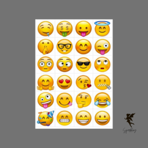 Cute Emoji Cutout Stickers