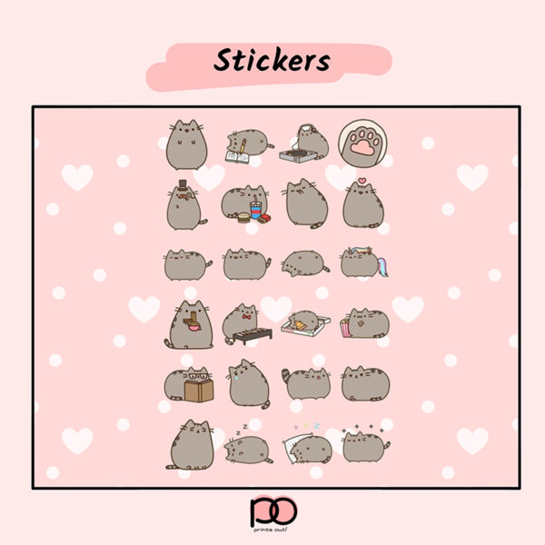 Cute Cat Sticker Set