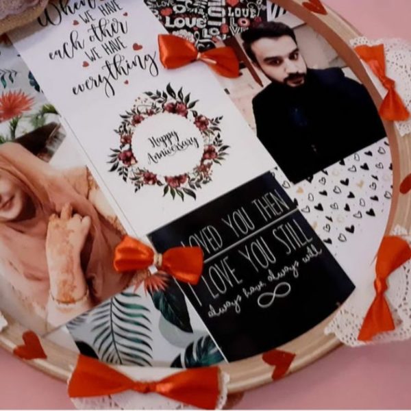 Handmade photo frame with beautiful quotation