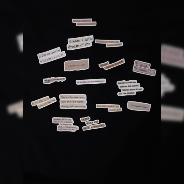 Matte Vintage Stickers For Journaling