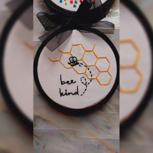 Mini Bee Kind Hoop