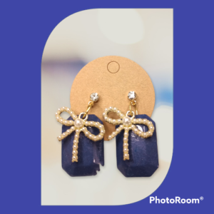 Deep Blue Octagons Earrings