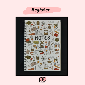 Four Subjects Semester Register